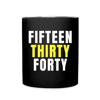 tennis, fan de tennis, balle de tennis - Mug uni - noir - Devant