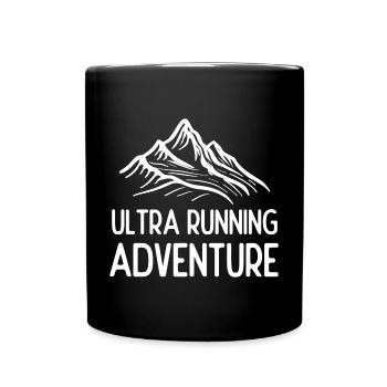 Ultra Running Advrenture - Full Colour Mug - black - Front