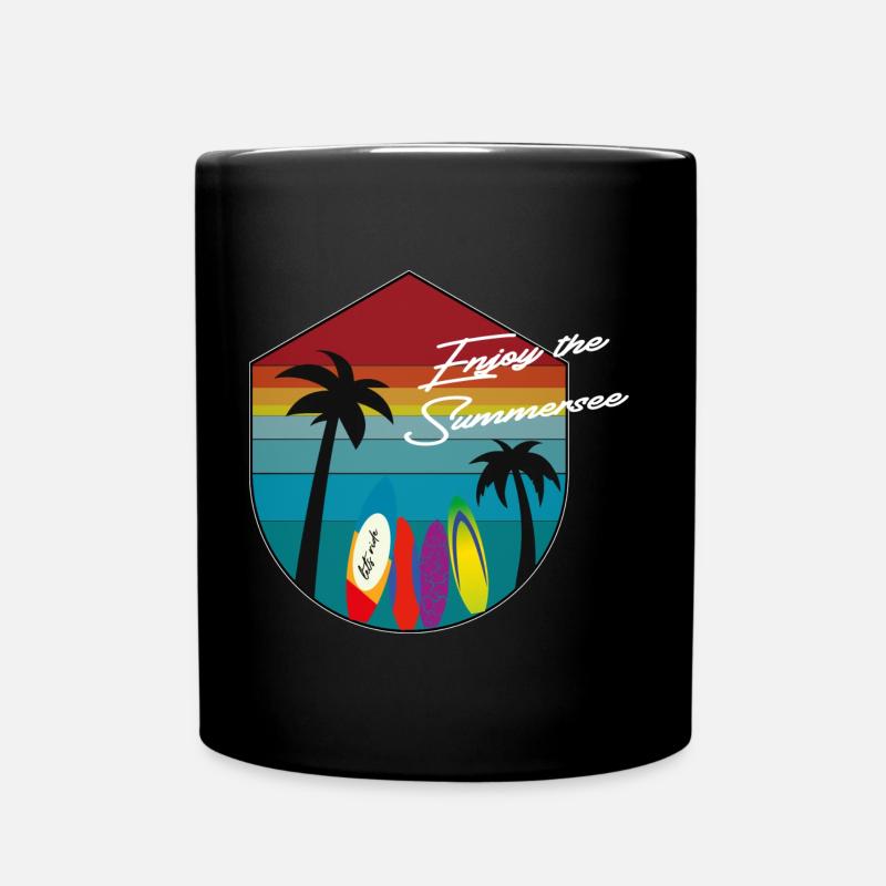 Enjoy Summersee - Tasse einfarbig - Schwarz