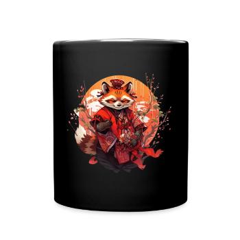 Panda comique japonais - Mug uni - noir - Devant