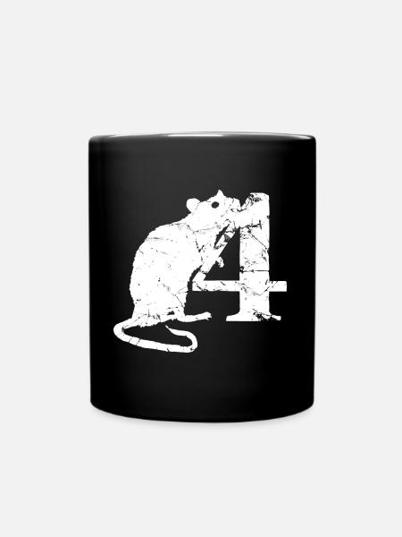 PUNKROCK rats nr. 4 - used look - mouse - rat - Full Colour Mug - black