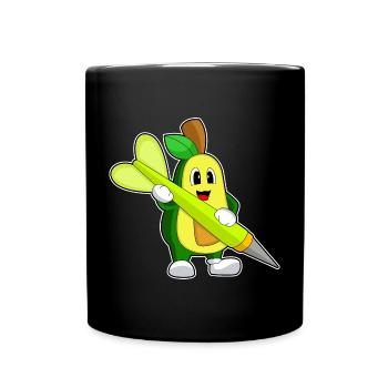 Avocado Dart Dartpfeil - Full Colour Mug - black - Front