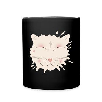 Spot pour chat pour tous les amoureux des chats lors de la Journée du chat - Mug uni - noir - Devant