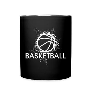 Basketball Symbol Blast Symbol Sports Club - Full Colour Mug - black - Front