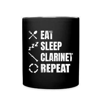 Clarinet Routine - Full Colour Mug - black - Front