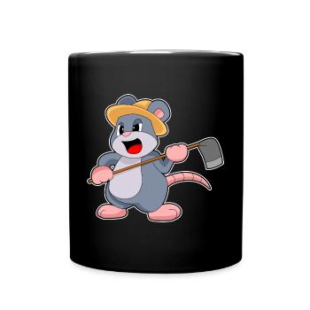 Ferme Houe Éleveur de Souris - Mug uni - noir - Devant