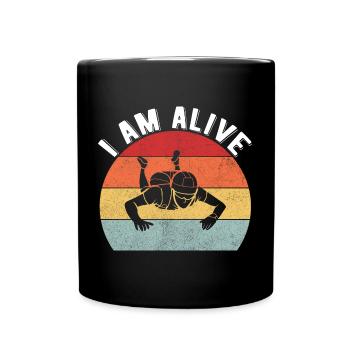 Skydiving Parachuting Skydive Skydiver - Tasse einfarbig - Schwarz - Vorne