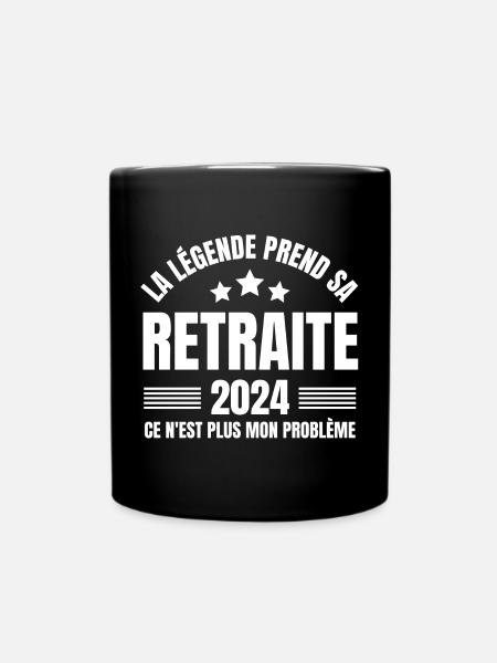 retraite, prendre sa retraite, retraité - Mug uni - noir