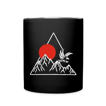 The Roof of the World (White) - Full Colour Mug - black - Front