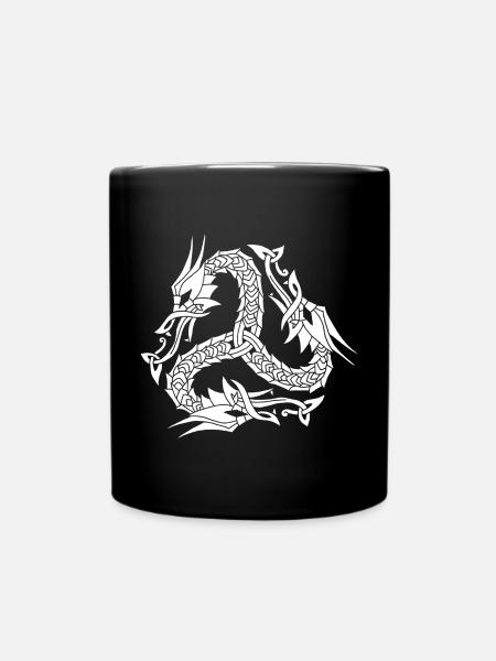 Hydre blanche celte - Mug uni - noir