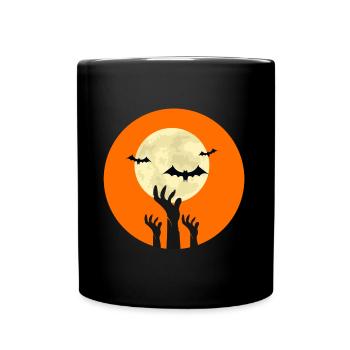 Halloween Round Orange 2 - Mug uni - noir - Devant