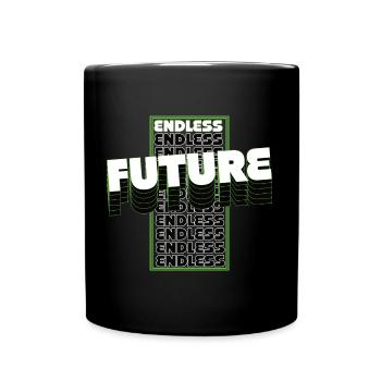 ENDLESS FUTURE - Tasse einfarbig - Schwarz - Vorne