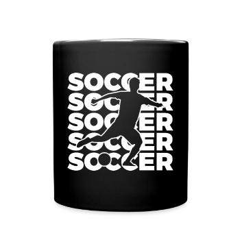 Fußballer - Tasse einfarbig - Schwarz - Vorne