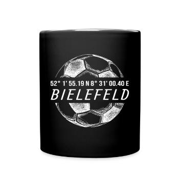 Koordinaten Bielefeld - Tasse einfarbig - Schwarz - Vorne