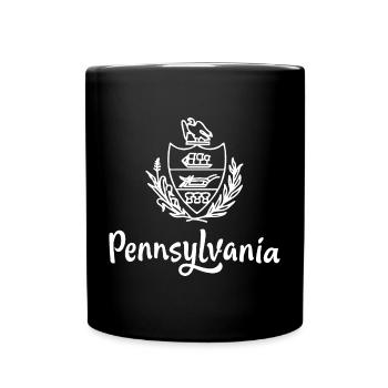 Affichez vos couleurs – Pennsylvanie - Mug uni - noir - Devant