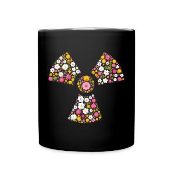 Radioaktive Kleeblüten Radiomanip Radiologie - Tasse einfarbig - Schwarz - Vorne