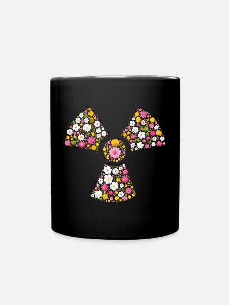 Trèfle Radioactif Fleurs Manip radio Radiologie - Mug uni - noir