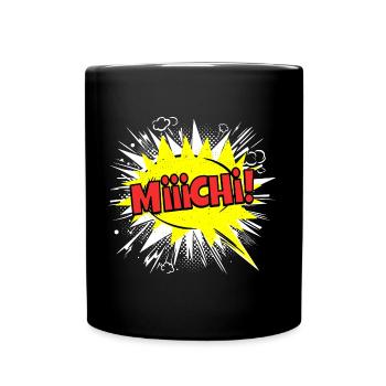 Michi Michael Name Lustige Sprechblase - Tasse einfarbig - Schwarz - Vorne