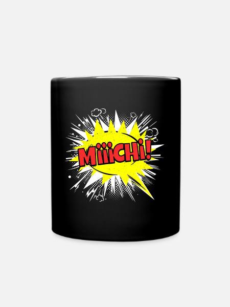 Michi Michael Name Lustige Sprechblase - Tasse einfarbig - Schwarz