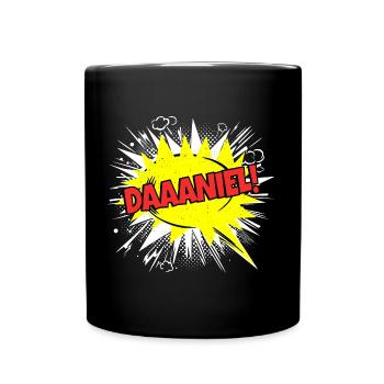 Danie's Name Funny Speech Bubble Daaaniel! - Full Colour Mug - black - Front