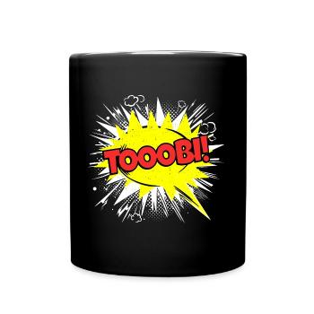 Tobi Tobias Nom Drôle Bulle - Mug uni - noir - Devant