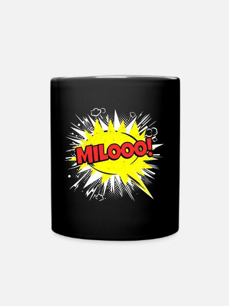 Milo nom drôle bulle de dialogue Milooo ! - Mug uni - noir