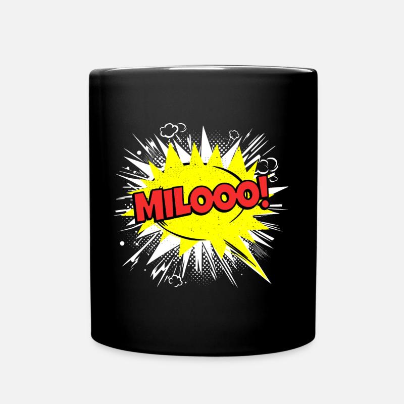 Milo nom drôle bulle de dialogue Milooo ! - Mug uni - noir
