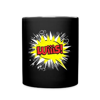 Luis Nom Funny Speech Bubble Luiiis ! - Mug uni - noir - Devant