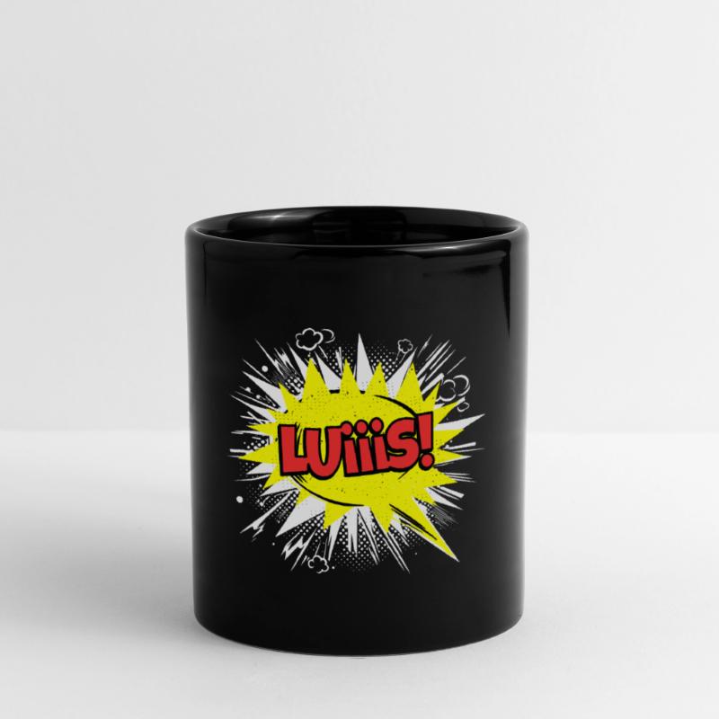 Luis Name Funny Speech Bubble Luiiis! Full Colour Mug