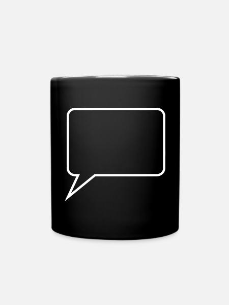 Personnalisez votre propre bulle de bande dessinée - Mug uni - noir