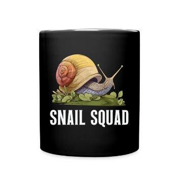 Escargot Squad – Amour d’escargot et humour de jardin - Mug uni - noir - Devant