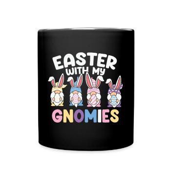 Easter, Happy Easter, Chocolate Egg - Full Colour Mug - black - Front