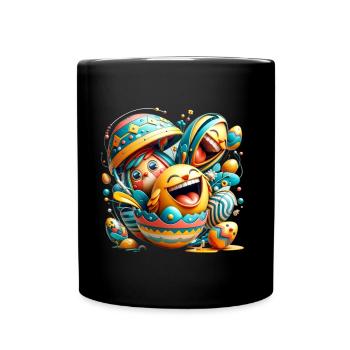 Conception graphique de Pâques dans le style Mixed Dimensions - Mug uni - noir - Devant