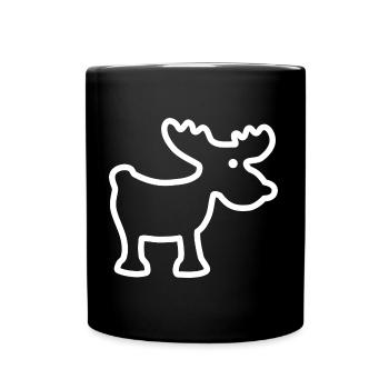 Orignal mignon - contour blanc - Mug uni - noir - Devant