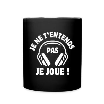Spielkonsole, Geek, Gamer - Tasse einfarbig - Schwarz - Vorne