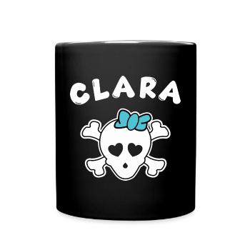 Pirate Clara Design for Girls and Women - Full Colour Mug - black - Front