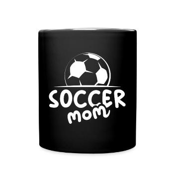 soccer mom soccer ball icon team icon - Full Colour Mug - black - Front