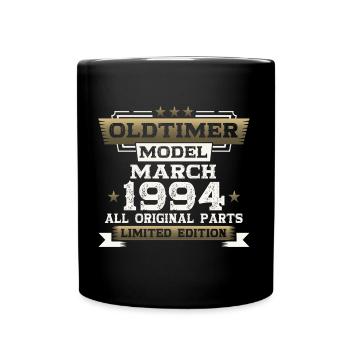 30th Birthday Classic Car March Vintage 1994 - Full Colour Mug - black - Front