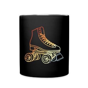 Roller Skates Sketch - Full Colour Mug - black - Front