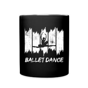 Funny Ballet Dancer - Full Colour Mug - black - Front