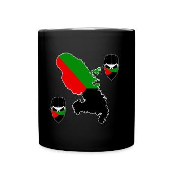 Mada couleur drapeau de la Martinique - Mug uni - noir - Devant