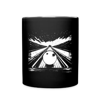 Bowling - Tasse einfarbig - Schwarz - Vorne