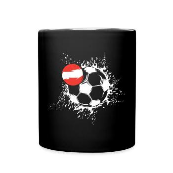 Football Austria Ball Blast Fan Team Player - Full Colour Mug - black - Front