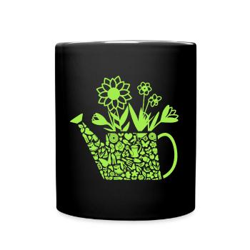 Jardinier Jardinier Fille Dames Jardinier - Mug uni - noir - Devant