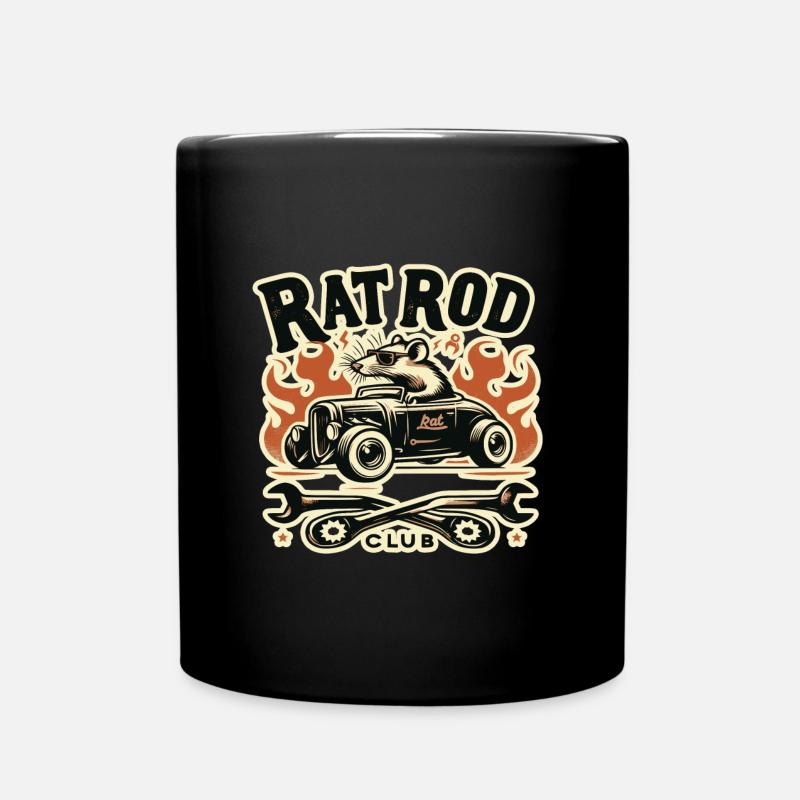 Ratsking Ratlook Shirt – Rustikaler Custom Style - Tasse einfarbig - Schwarz