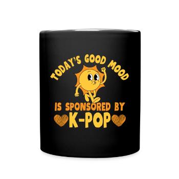 Good Mood K-Pop Lover Concert - Tasse einfarbig - Schwarz - Vorne