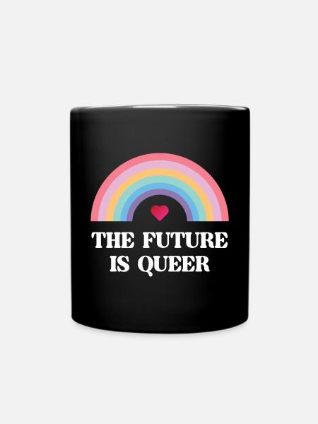 LGBT Pride Month - Die Zukunft ist queer - Tasse einfarbig - Schwarz