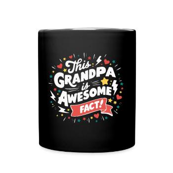 Opa ist der Beste und der coolste Opa der Welt - Tasse einfarbig - Schwarz - Vorne