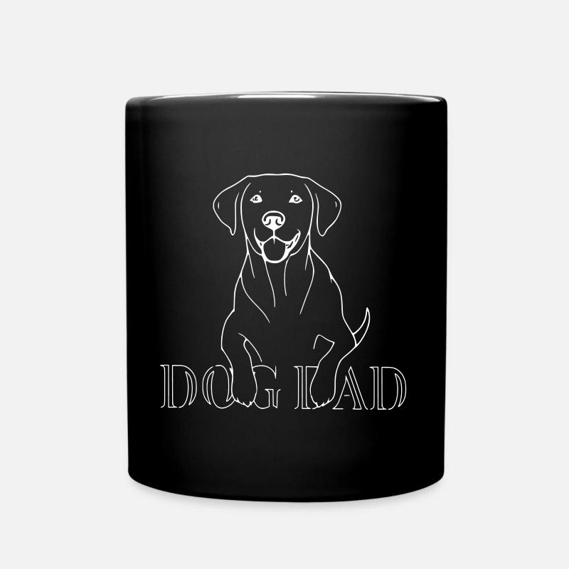 Dog Dad - Tasse einfarbig - Schwarz