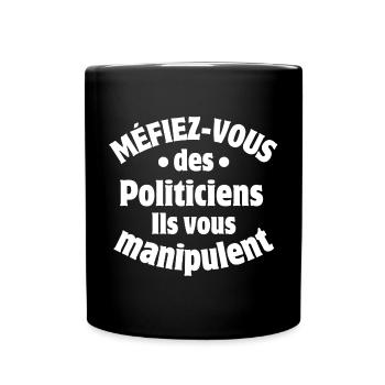 Politics, Politician, Politician - Full Colour Mug - black - Front